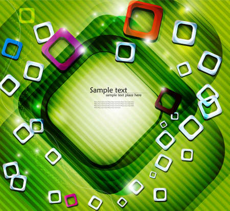 Abstract wavy vector design with with lighting effect  Vector のイラスト素材