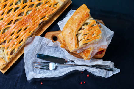 Homemade raw fish pieの写真素材