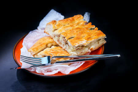 Homemade raw fish pie