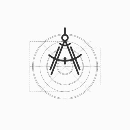 Grey Compass  Designのイラスト素材