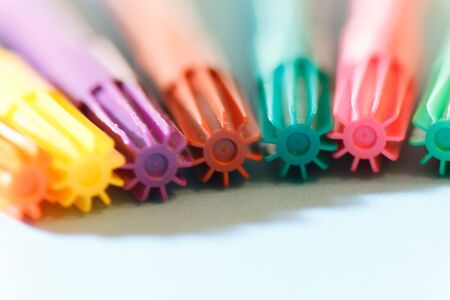 colored markersの写真素材