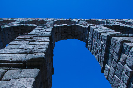 Aqueduct of Segovia. Segovia, Spain July 24, 2016のeditorial素材