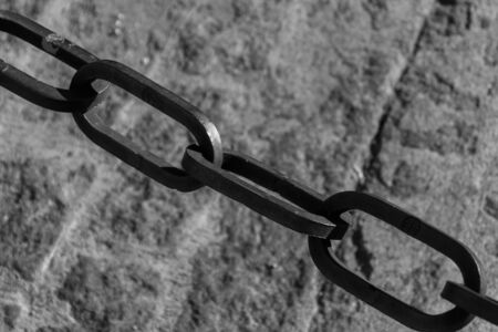 Large chain linksの写真素材