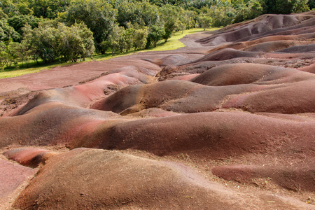 Land of the thousand colors in Mauritiusの写真素材