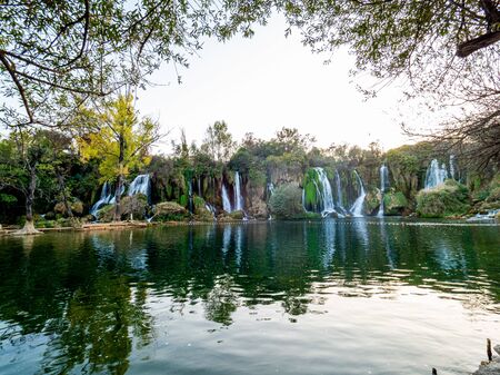 Stock photo of waterfalls on Lake Kraviceの写真素材