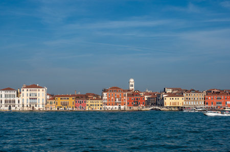 View of the city of Venice, Italy. Tourism concept.の写真素材