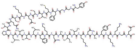 Beta-endorphin structural formulaのイラスト素材
