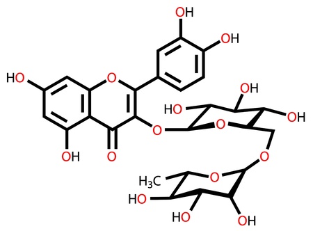 Rutin structural formulaのイラスト素材