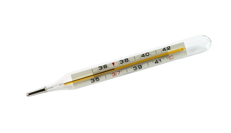 Medical body thermometer isolated on a white background