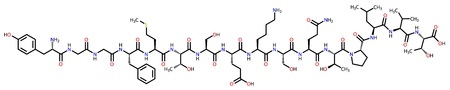Alpha-endorphin structural formulaのイラスト素材