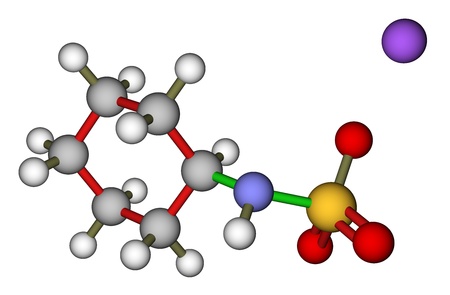 Sweetener sodium cyclamate 3D modelの写真素材