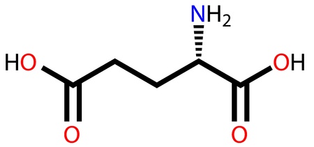 Amino acid glutamic acid structural formulaのイラスト素材