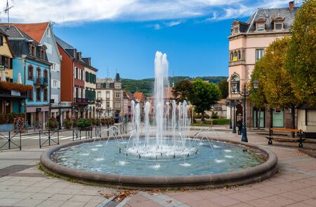 Fountain in Saverne, Alsase, Franceの写真素材