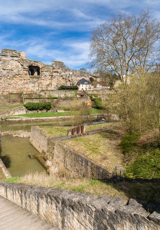 Ruined fortifications of Luxembourg cityの写真素材