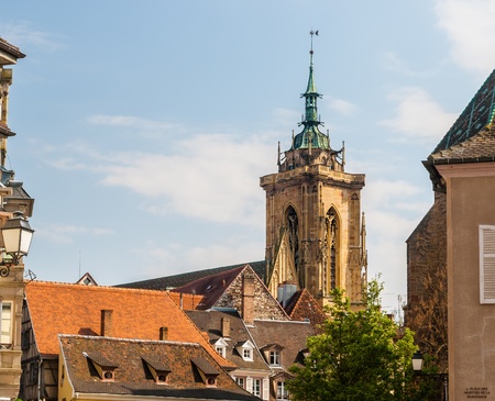 Roofs of Colmar town - Alsace, Franceの写真素材