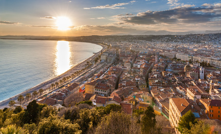 View of Nice city - Cote dAzurの写真素材