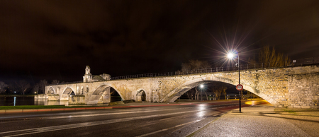 Pont Saint-Benezet in Avignon Franceの写真素材