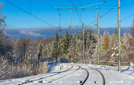 Zurich S-Bahn on Uetliberg mountain - Switzerlandのeditorial素材