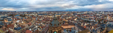 View of Strasbourg from a roof of the cathedralのeditorial素材