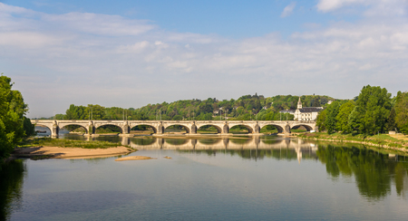Pont Wilson in Tours - France, Region Centreの写真素材