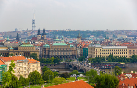 View of Prague Old Town (Stare Mesto) - Czech Republicの写真素材
