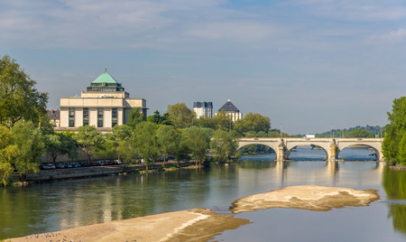 Pont Wilson in Tours - France, Region Centreの写真素材