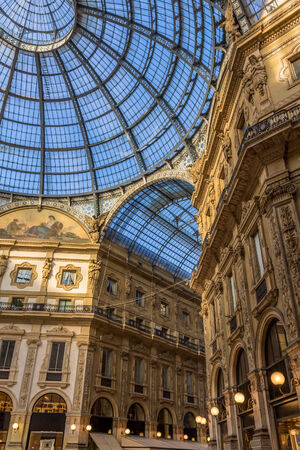 Galleria Vittorio Emanuele II in Milan, Italyのeditorial素材
