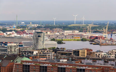 Aerial view of Hamburg, Germany