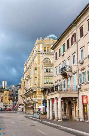 Buildings in Rijeka - Croatiaのeditorial素材