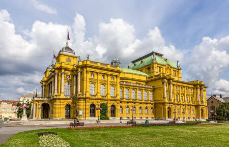 Croatian National Theatre in Zagrebのeditorial素材