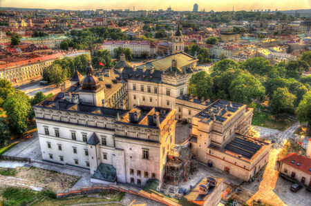 View of Lithuanian Royal Palace in Vilniusのeditorial素材