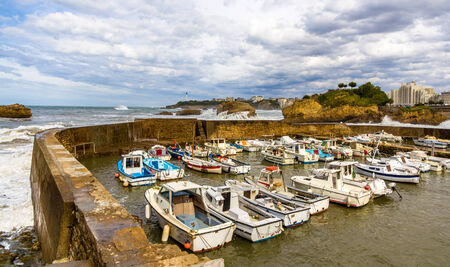 Old port of Biarritz - France, Aquitaineの写真素材