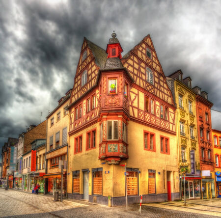 Building in the city center of Koblenz, Germanyのeditorial素材