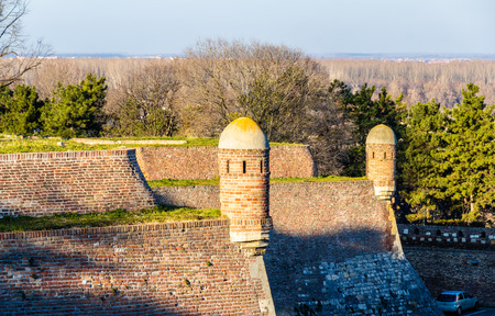 Defensive walls of Belgrade Fortress in Serbiaのeditorial素材