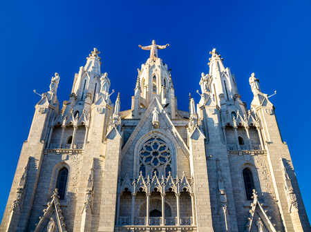 Expiatory Church of the Sacred Heart of Jesus in Barcelona, Spainの写真素材