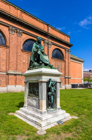 Statue of Asmus Jacob Carstens in Copenhagen, Denmarkのeditorial素材