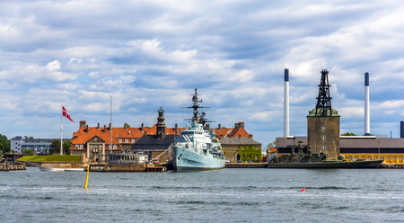 Holmen naval base in Copenhagen - Denmarkのeditorial素材