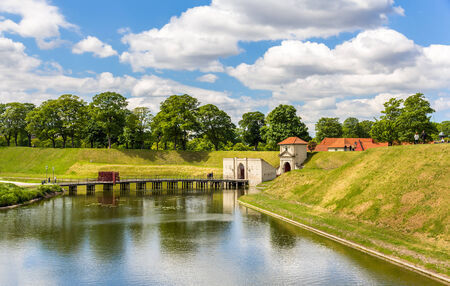 Canal around Kastellet, a fortress in Copenhagenのeditorial素材