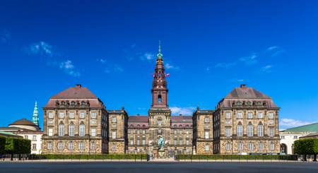 Christiansborg Palace in Copenhagen, Denmarkのeditorial素材