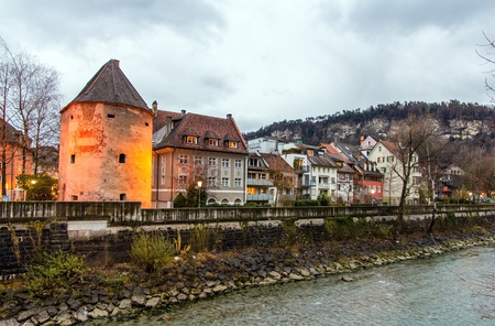 Townscape of Feldkirch - Austriaの写真素材