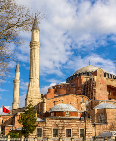 View of Hagia Sophia (Holy Wisdom) - Istanbul, Turkeyの写真素材