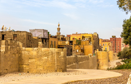 City walls of Cairo in the Islamic district - Egyptの写真素材
