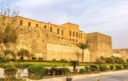 Walls of the Saladin Citadel of Cairo - Egyptの写真素材