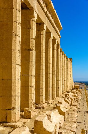 Columns of the Hatshepsut's temple near Luxor - Egyptの写真素材