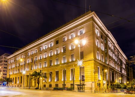 Building of the Bank of Greece in Athensの写真素材