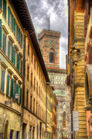 View of the Florence Cathedral - Italyの写真素材