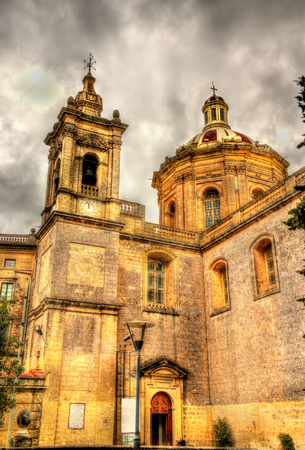St. Paul's Parish Church in Rabat - Maltaの写真素材