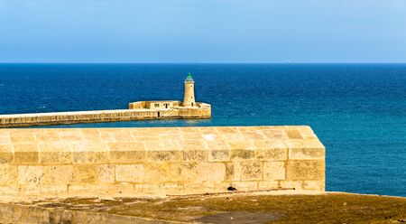 St. Elmo Lighthouse near Valletta - Maltaのeditorial素材