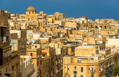 View of the historic centre of Valletta - Maltaのeditorial素材
