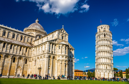 The Cathedral and the Tower of Pisa - Italyの写真素材